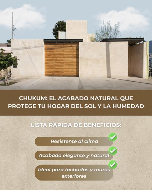 Fachadas y exteriores con chukum en Veracruz